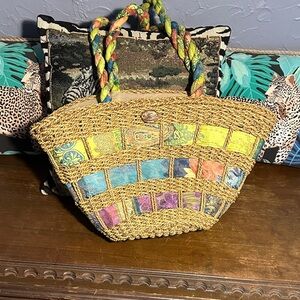 Cappelli Straworld Multicolor ribbon Tote